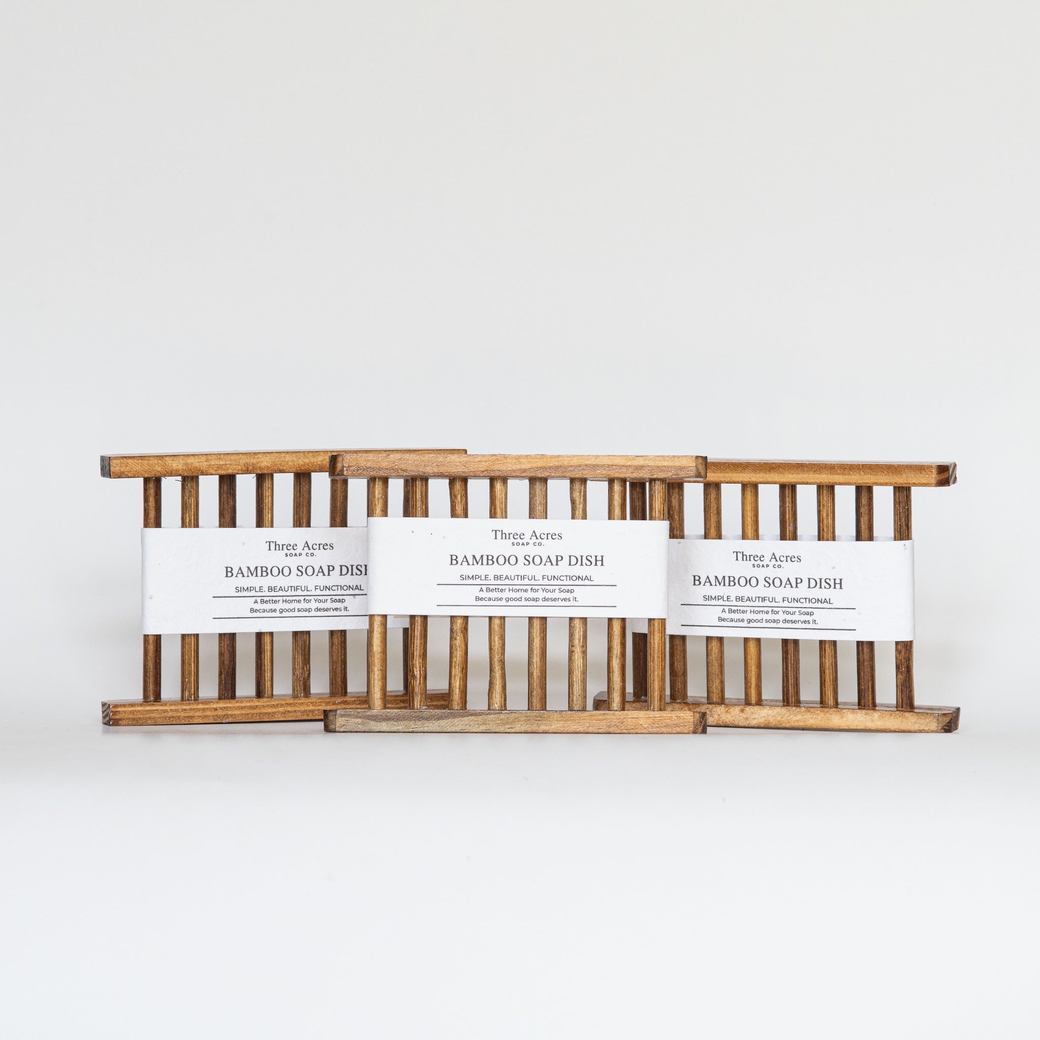 Bamboo Wood Soap Dish
